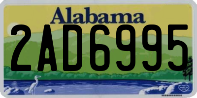 AL license plate 2AD6995