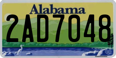 AL license plate 2AD7048