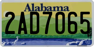 AL license plate 2AD7065