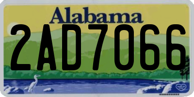 AL license plate 2AD7066
