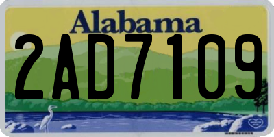 AL license plate 2AD7109