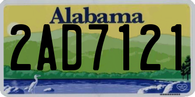 AL license plate 2AD7121