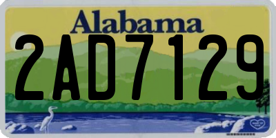 AL license plate 2AD7129