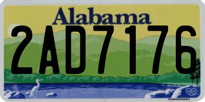 AL license plate 2AD7176