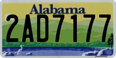 AL license plate 2AD7177