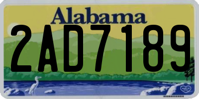 AL license plate 2AD7189