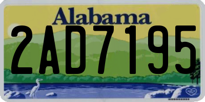 AL license plate 2AD7195