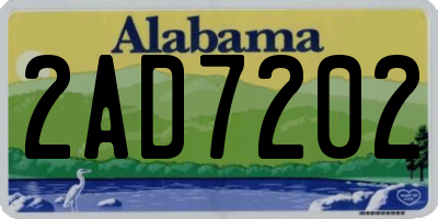 AL license plate 2AD7202
