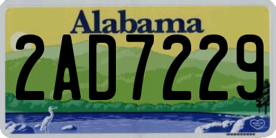 AL license plate 2AD7229