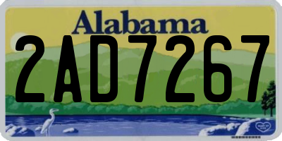AL license plate 2AD7267