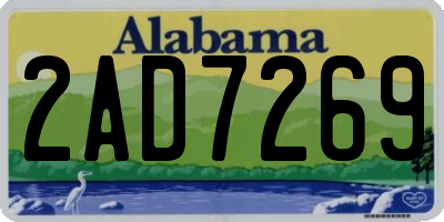 AL license plate 2AD7269