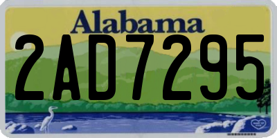 AL license plate 2AD7295