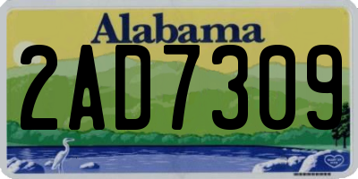 AL license plate 2AD7309