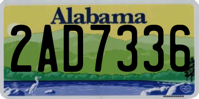 AL license plate 2AD7336