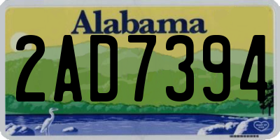 AL license plate 2AD7394