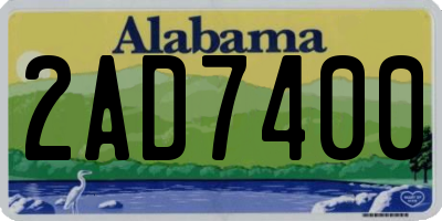 AL license plate 2AD7400