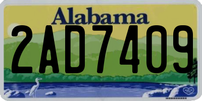 AL license plate 2AD7409