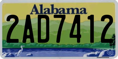 AL license plate 2AD7412