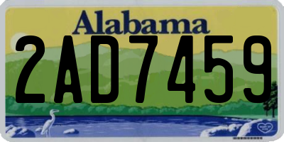 AL license plate 2AD7459
