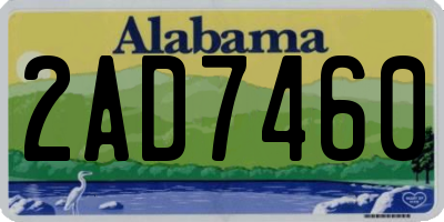 AL license plate 2AD7460
