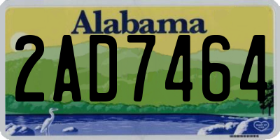 AL license plate 2AD7464