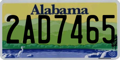 AL license plate 2AD7465