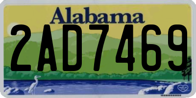 AL license plate 2AD7469