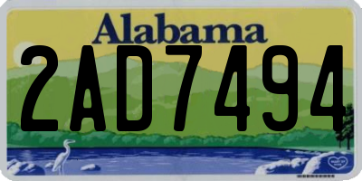 AL license plate 2AD7494