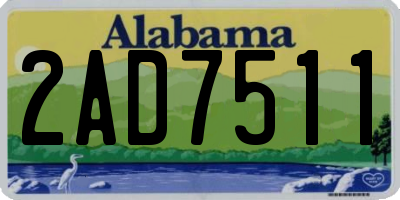 AL license plate 2AD7511