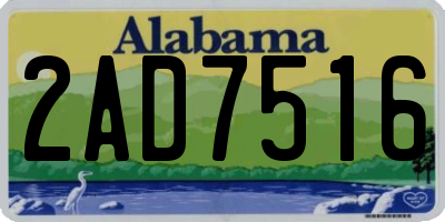 AL license plate 2AD7516