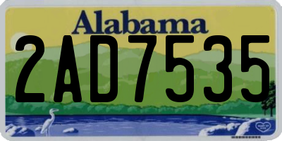 AL license plate 2AD7535