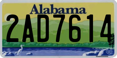 AL license plate 2AD7614