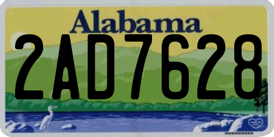 AL license plate 2AD7628