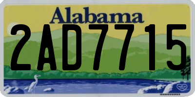 AL license plate 2AD7715