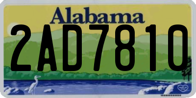 AL license plate 2AD7810