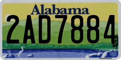 AL license plate 2AD7884