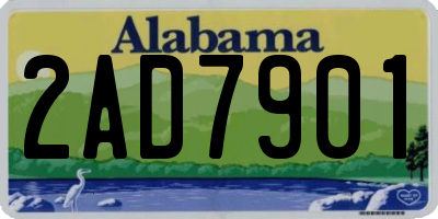 AL license plate 2AD7901