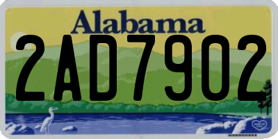 AL license plate 2AD7902