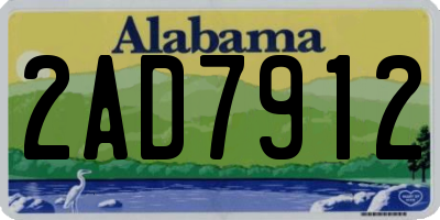 AL license plate 2AD7912