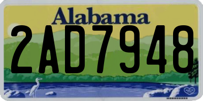 AL license plate 2AD7948