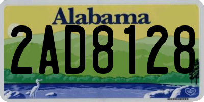 AL license plate 2AD8128