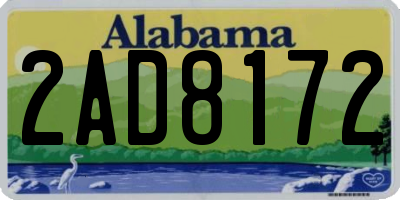 AL license plate 2AD8172
