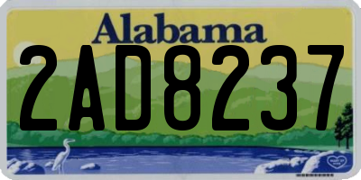AL license plate 2AD8237