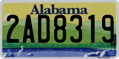 AL license plate 2AD8319