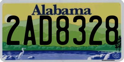AL license plate 2AD8328
