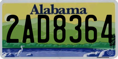 AL license plate 2AD8364