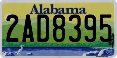 AL license plate 2AD8395
