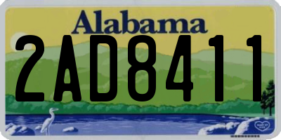 AL license plate 2AD8411