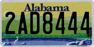 AL license plate 2AD8444