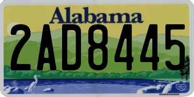 AL license plate 2AD8445